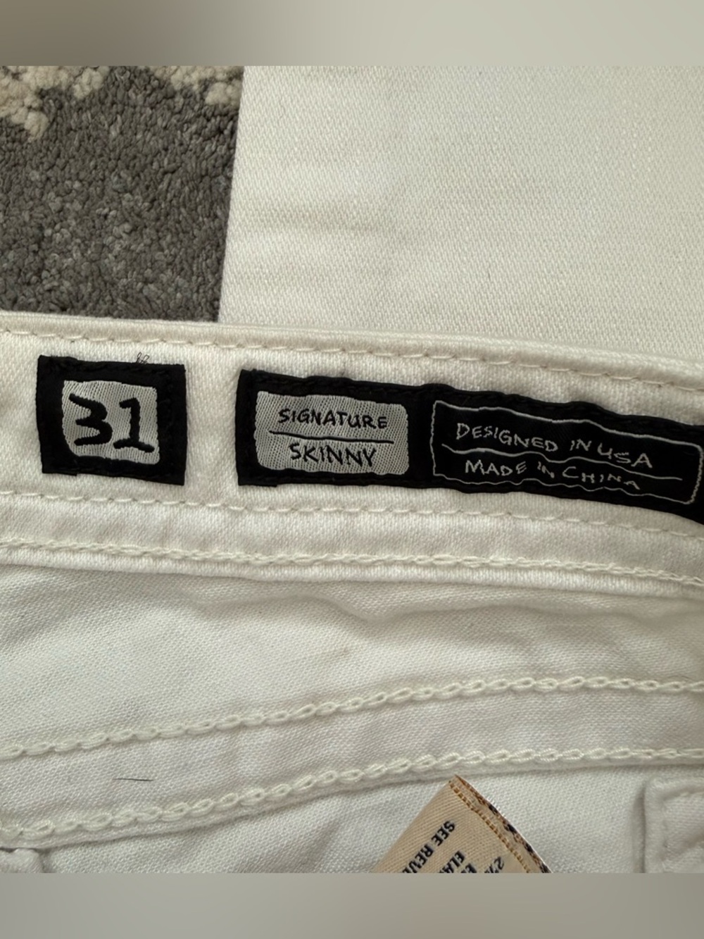 Miss Me Signature Skinny White Denim NWT JP599052 - Picture 4 of 13